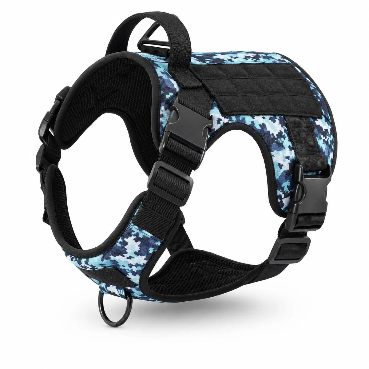 Tactical Control Dog Harness – Heavy-Duty Working Vest with Top Handle and Dual Leash Attachments