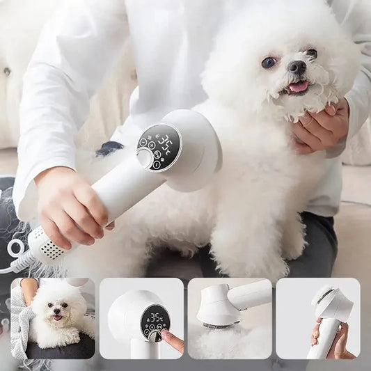 Smart Digital Pet Hair Dryer – Fast-Drying Handheld Grooming Blower for Dogs and Cats