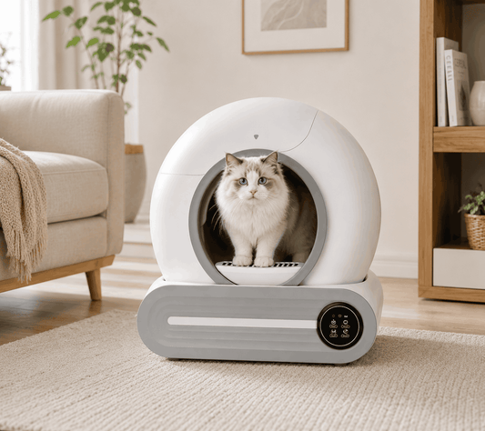 Automatic Self-Cleaning Cat Litter Box – Electric Smart Pet Toilet with Weight Sensors and Digital Display Zapawzy