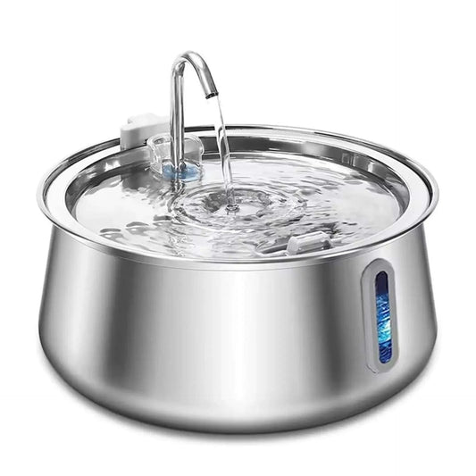 Stainless Steel Cat Water Fountain – 4L Automatic Pet Water Dispenser Zapawzy
