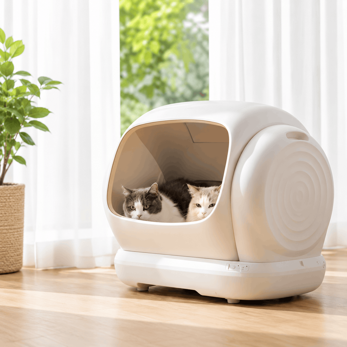 Pawlix Smart Low-Entry Automatic Cat Litter Box – Self-Cleaning Pet Toilet with Wi-Fi App Control Multi-Cat Tracking and Litter Mat Zapawzy