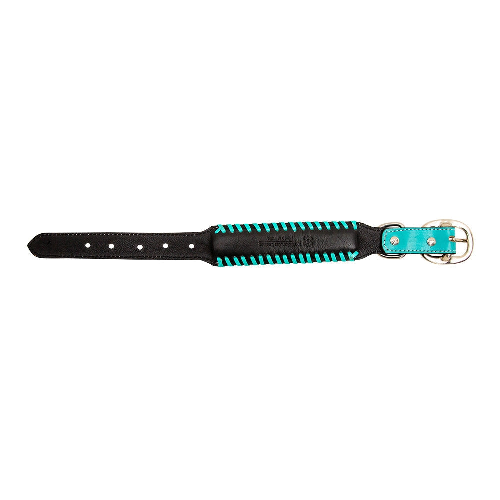 Floral Leather Dog Collar