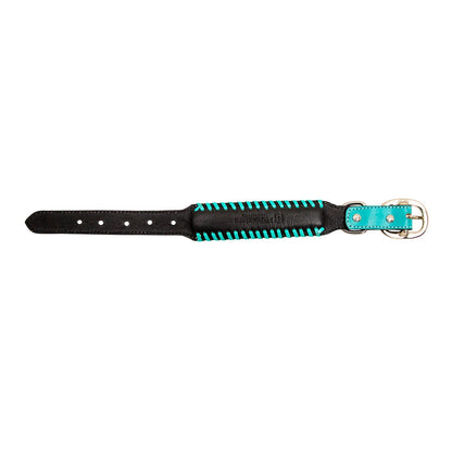 Floral Leather Dog Collar