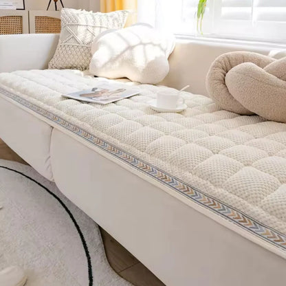 Quilted Floral Dog Couch Cover – Washable Non-Slip Pet Sofa Protector Mat For Scratches