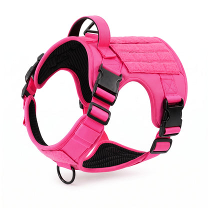 Tactical Control Dog Harness – Heavy-Duty Working Vest with Top Handle and Dual Leash Attachments