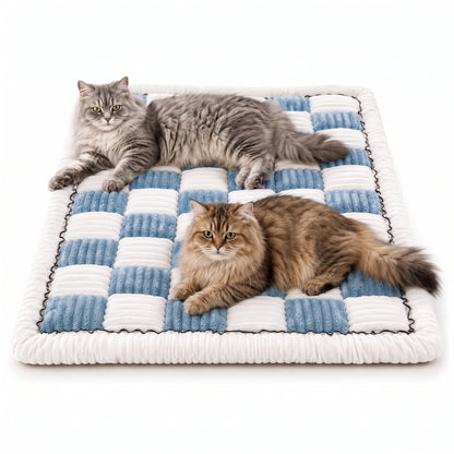 Quilted Floral Dog Couch Cover – Washable Non-Slip Pet Sofa Protector Mat For Scratches