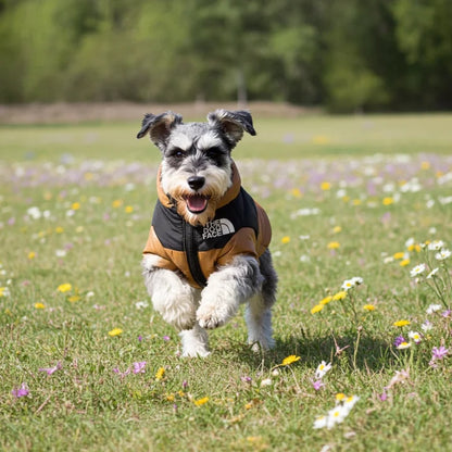 Warm Zipper Dog Jacket – Quilted Cold-Weather Puffer Coat With Elastic Cuffs For Outdoor Winter Walks