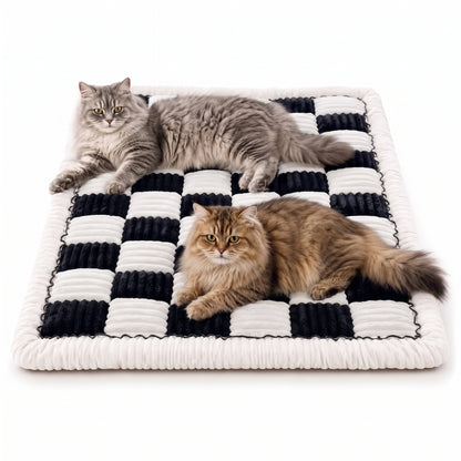 Quilted Floral Dog Couch Cover – Washable Non-Slip Pet Sofa Protector Mat For Scratches