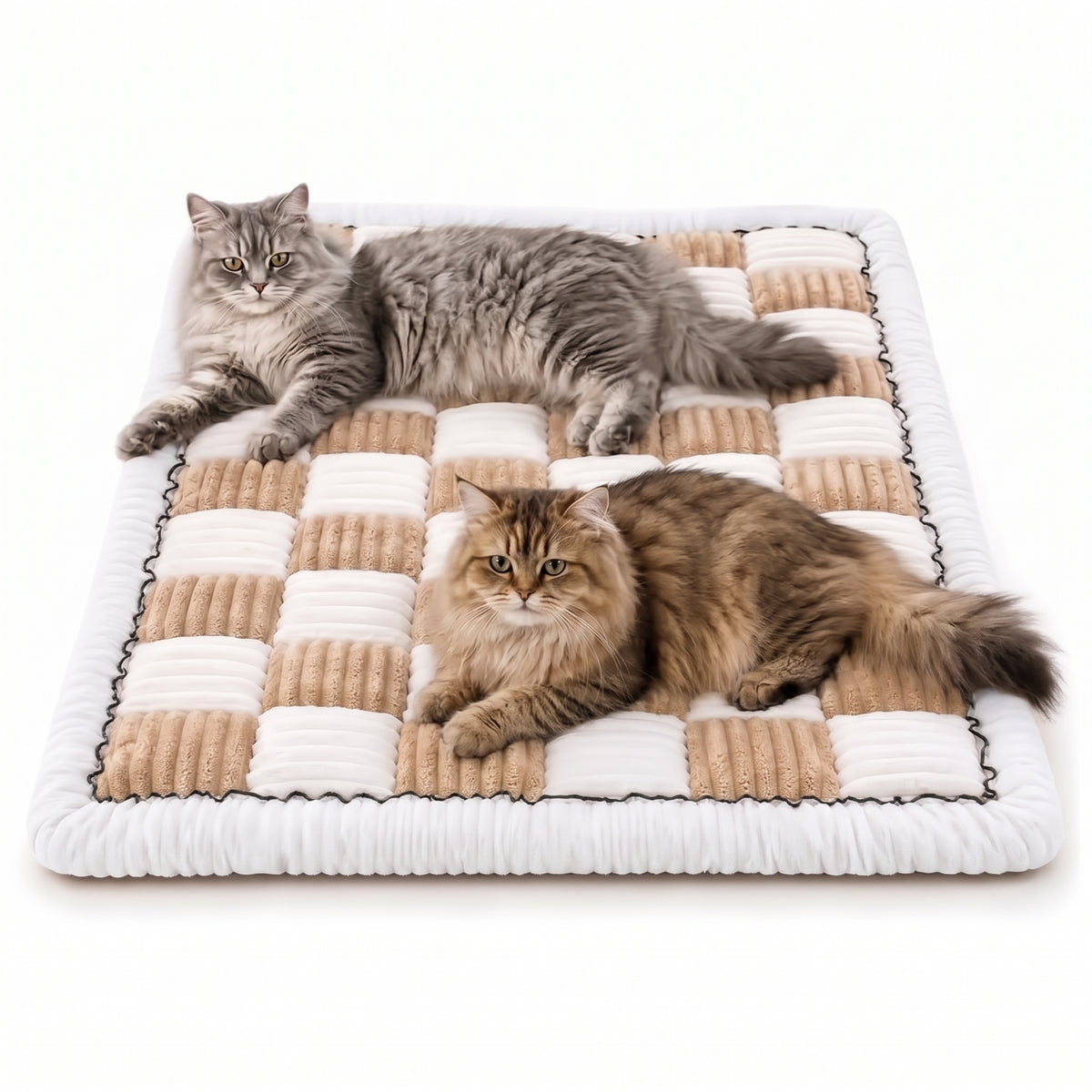 Quilted Floral Dog Couch Cover – Washable Non-Slip Pet Sofa Protector Mat For Scratches