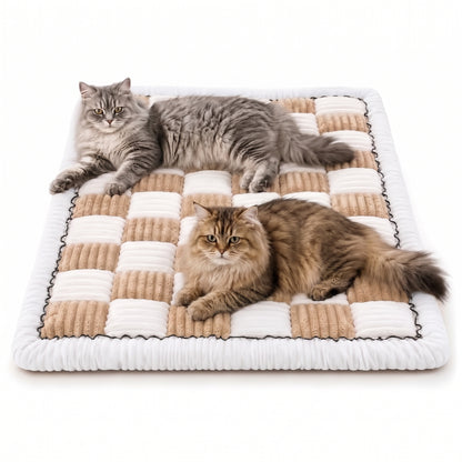 Quilted Floral Dog Couch Cover – Washable Non-Slip Pet Sofa Protector Mat For Scratches