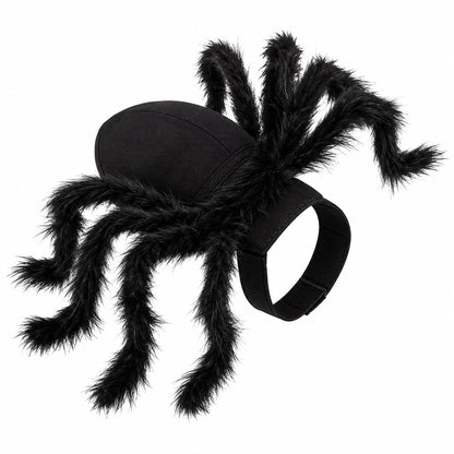 Fuzzy Spider Dog Costume – Spooky Halloween Pet Cosplay Apparel for Dress-Up Fun