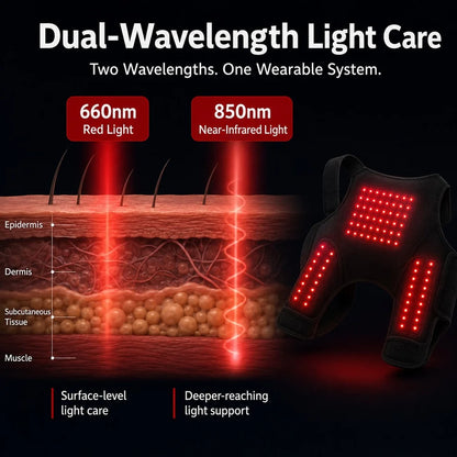 Dog Red Light Therapy Wrap – Adjustable Hip and Joint Recovery Brace for Targeted Circulation Support