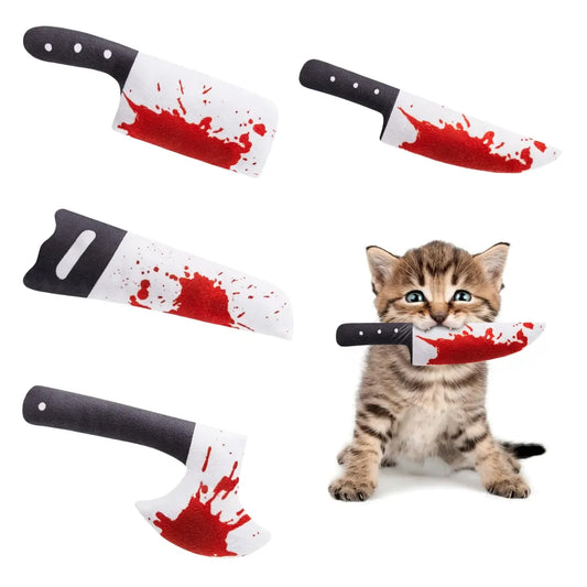 Bloody Halloween Pet Chew Toys – Spooky Novelty Kitten Kicker Biting Props For Playful Hunting