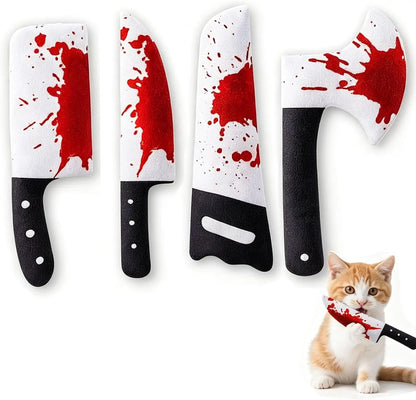 Bloody Halloween Pet Chew Toys – Spooky Novelty Kitten Kicker Biting Props For Playful Hunting