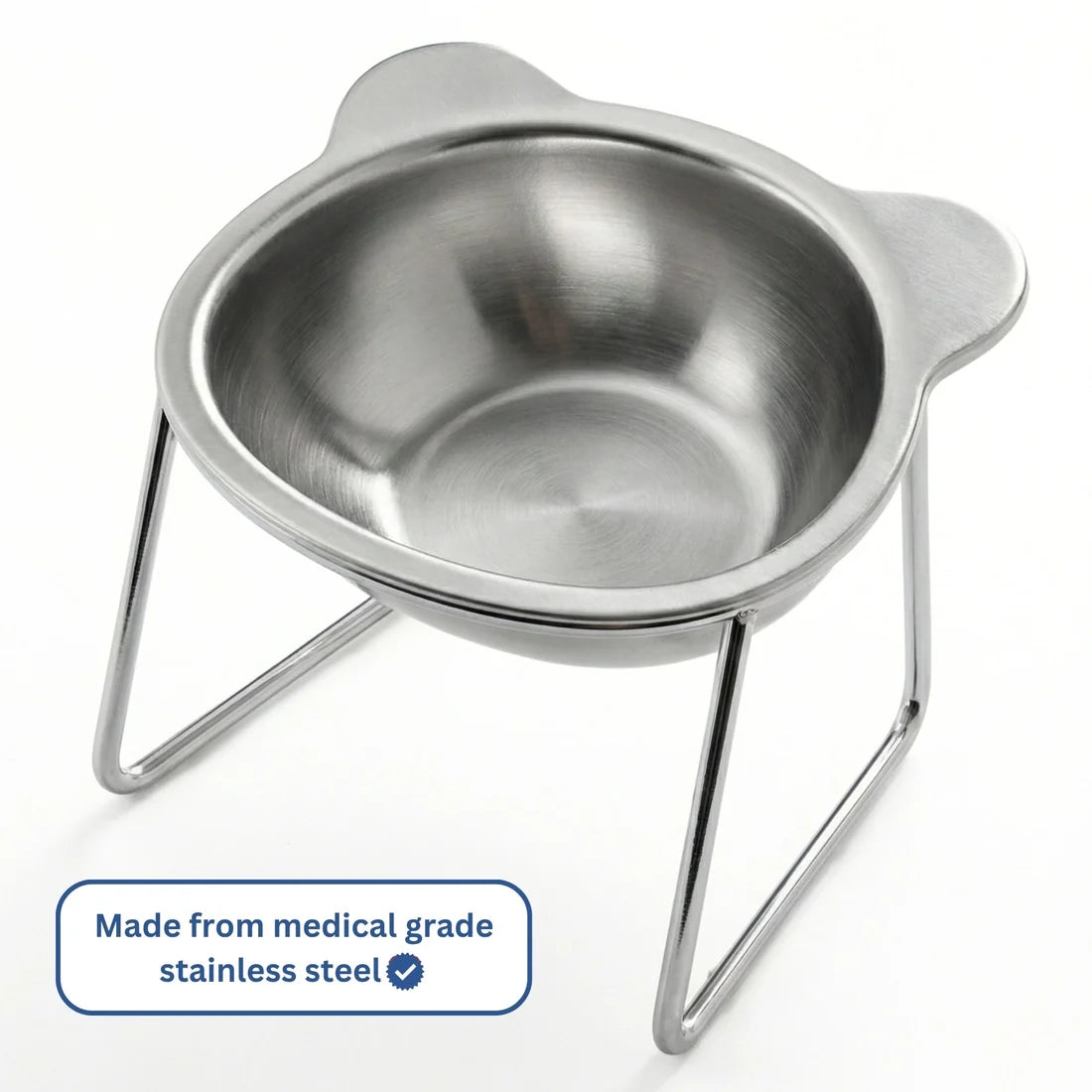 Ergonomic Tilted Elevated Dog Bowl – Raised Stand Feeder For Better Digestion And Neck Spine Relief