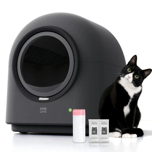 Smart Automatic Cat Litter Box – Self-Cleaning Robotic Waste Sifting Dome with App Control & Odor Management