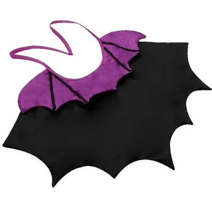 Vampire Collar Cat Cloak – Bat-Wing Halloween Costume Cape with Adjustable Ties for Small Dogs