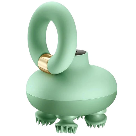 Soothing Handheld Pet Massager – Calming Electric Head and Body Scrubber Tool for Dogs and Cats