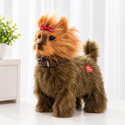 Interactive Walking Robot Puppy Toy – Barking Electronic Spotted Dog with Sound Control