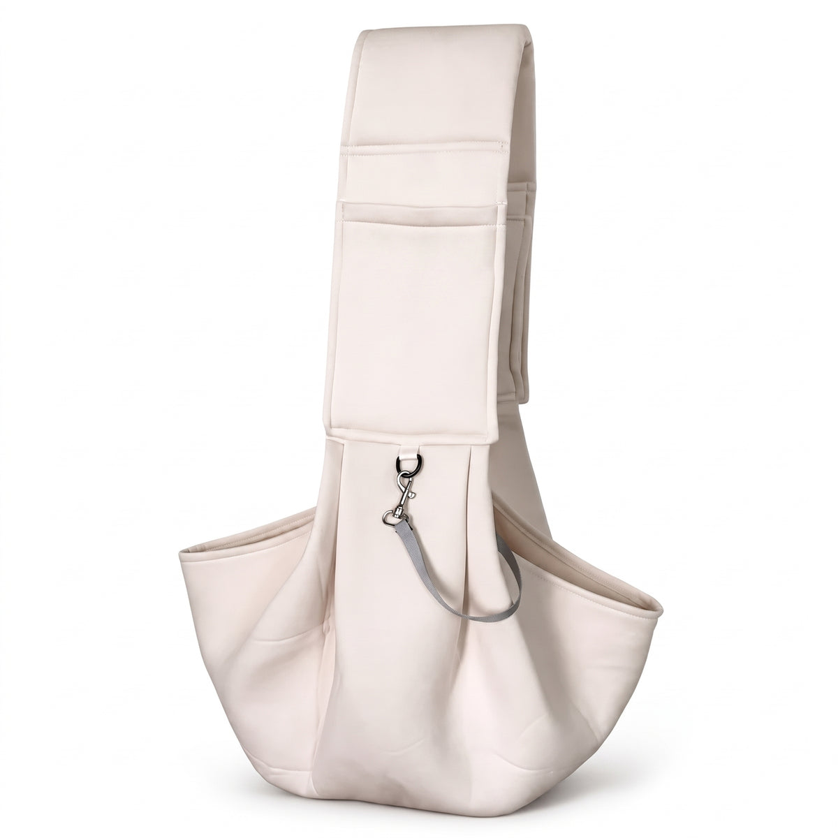 Hands-Free Pocketed Pet Carrier - outdoor travel shoulder bag for small dogs and cats