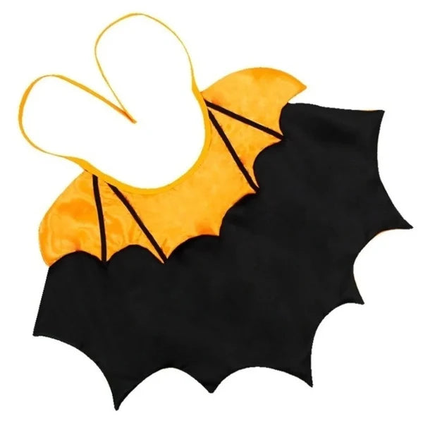 Vampire Collar Cat Cloak – Bat-Wing Halloween Costume Cape with Adjustable Ties for Small Dogs