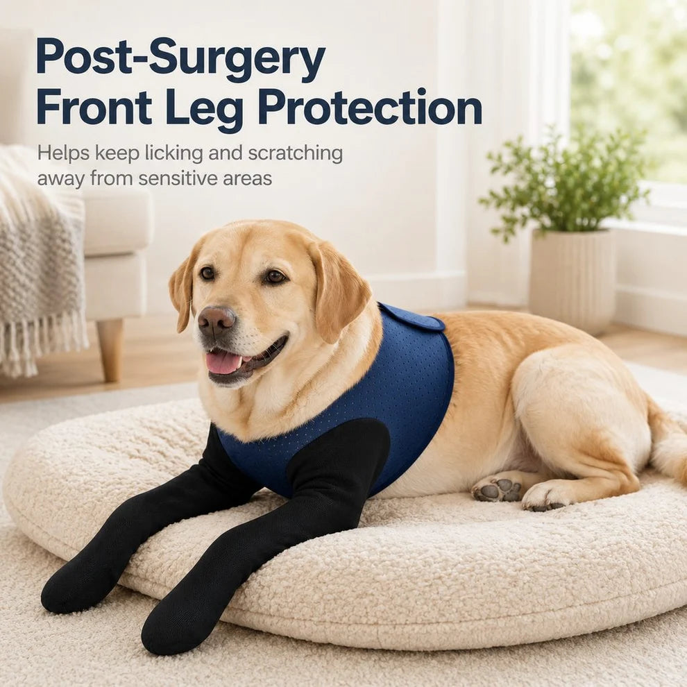 Supportive Front Leg Dog Brace – Dual Sleeve Recovery Wrap for Joint Stability and Wound Protection