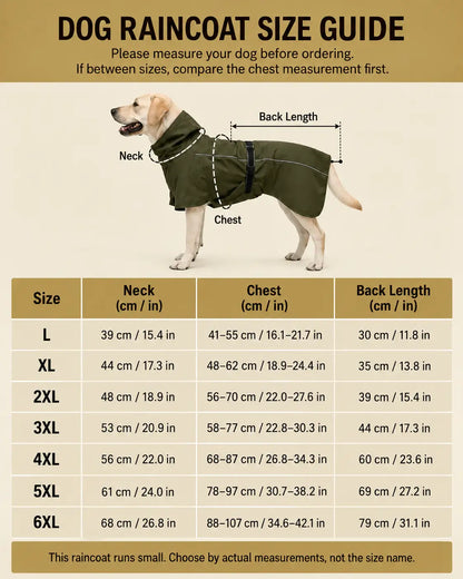 Waterproof Reflective Dog Raincoat – Clear Visor Hooded Pet Rain Jacket with Adjustable Belly Strap for Rainy Day Outdoor Walking