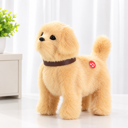 Interactive Walking Robot Puppy Toy – Barking Electronic Spotted Dog with Sound Control