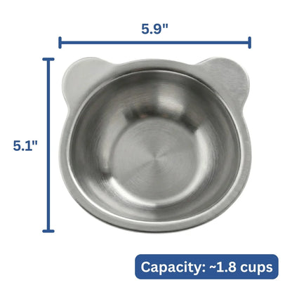 Ergonomic Tilted Elevated Dog Bowl – Raised Stand Feeder For Better Digestion And Neck Spine Relief