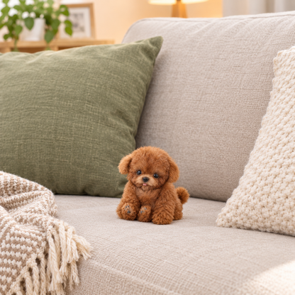 Lifelike Interactive Robotic Puppy Dog – Walking Plush Pet Toy with Tail-Wagging Action