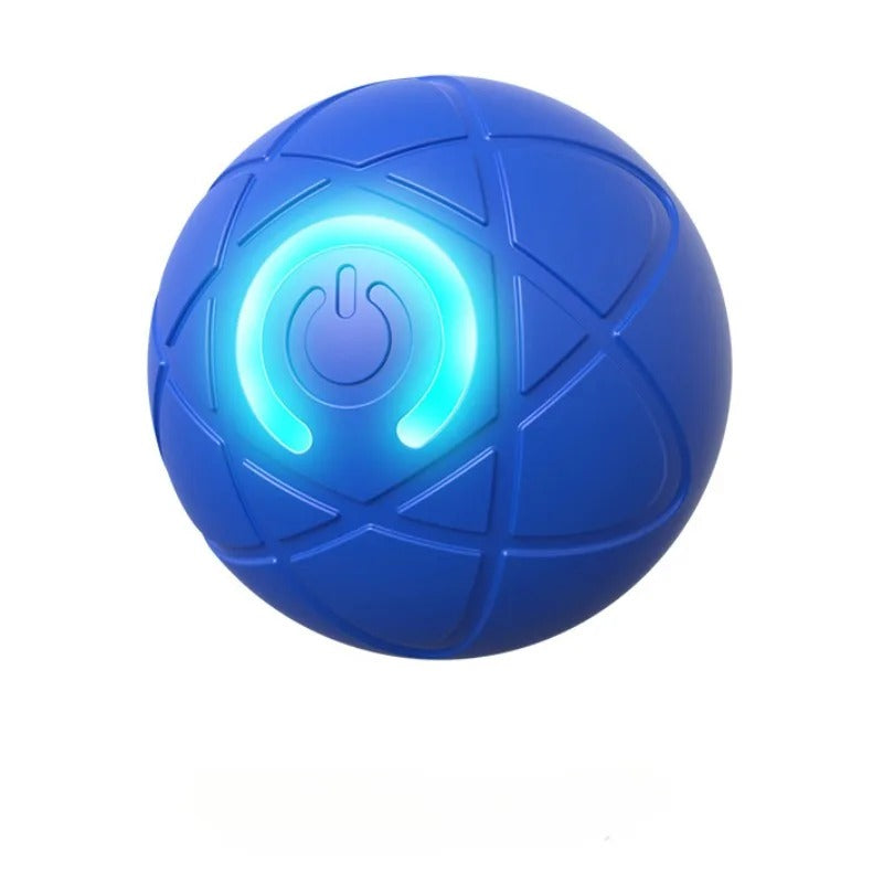 Smart Bouncing Dog Ball – Rechargeable Automatic Rolling Interactive Pet Toy with LED Light