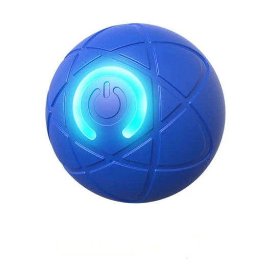 Smart Bouncing Dog Ball – Rechargeable Automatic Rolling Interactive Pet Toy with LED Light Zapawzy