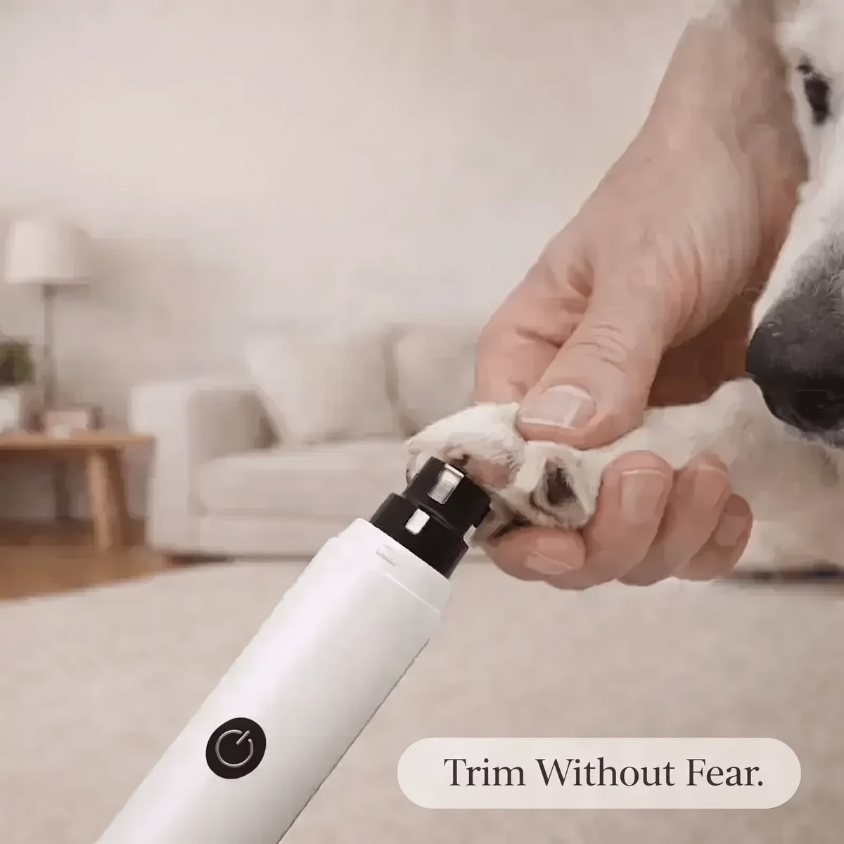 Quiet Electric Pet Nail Grinder – Rechargeable Pain-Free LED Dog Claw Grooming Trimmer