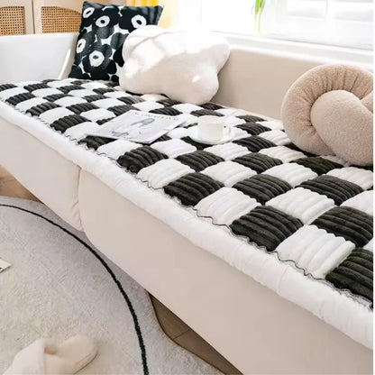 Quilted Floral Dog Couch Cover – Washable Non-Slip Pet Sofa Protector Mat For Scratches