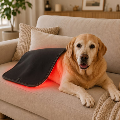 Red Light Therapy Pet Mat – Near-Infrared Dual-Wavelength LED Wellness Pad with Adjustable Controller for Dogs