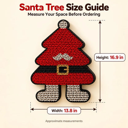 Festive Santa Wall Cat Scratcher – Vertical Hanging Holiday Scratching Board for Indoor Kittens