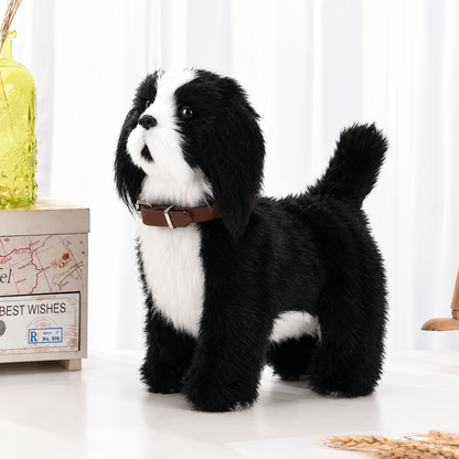 Interactive Walking Robot Puppy Toy – Barking Electronic Spotted Dog with Sound Control