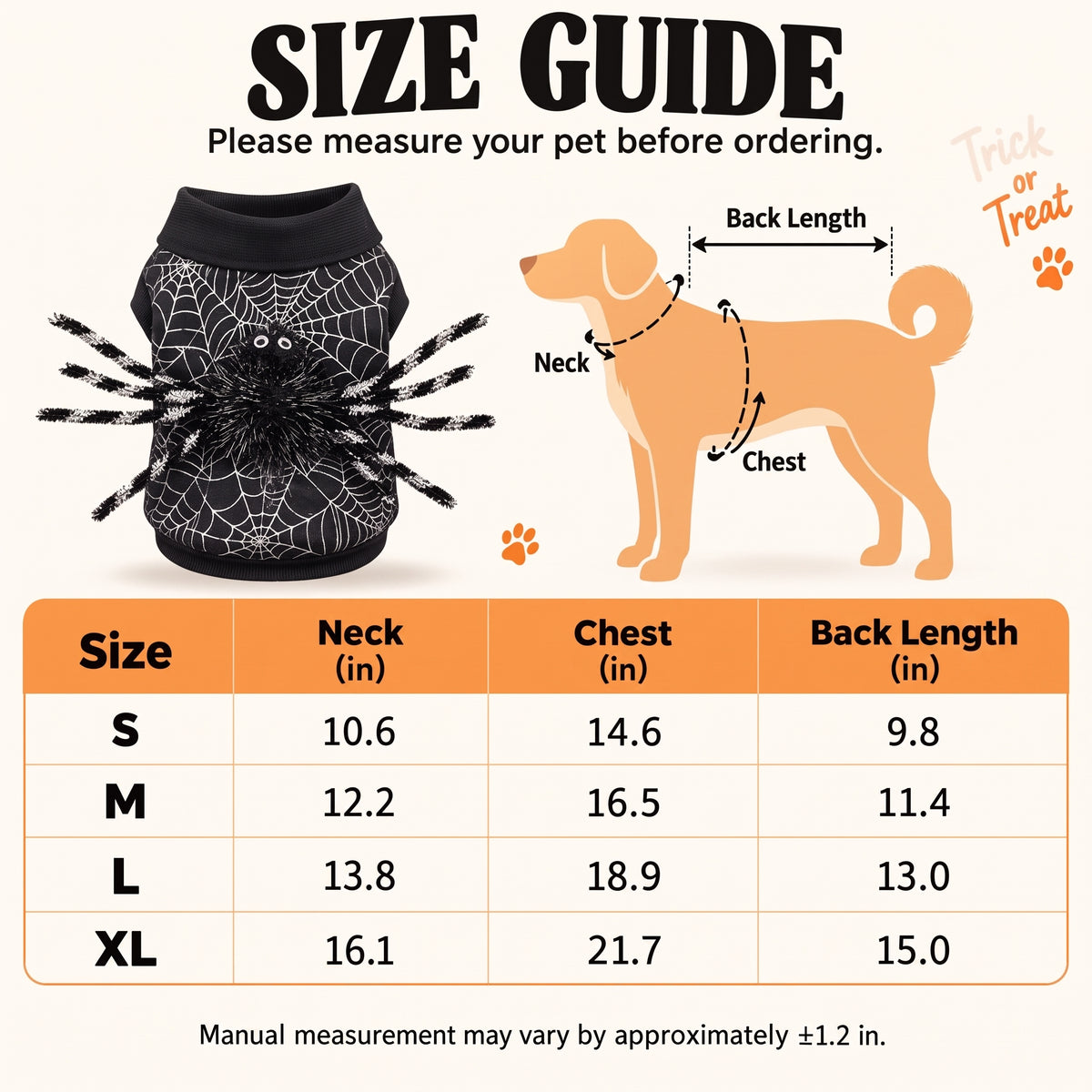 Spiderweb 3D-Spider Dog Costume – Cute Spooky Halloween Puppy Outfit for Holiday Parties and Photo Shoots