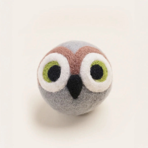 Owl Wool Dog Toy
