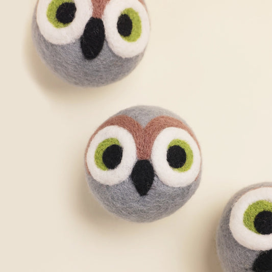 Owl Wool Dog Toy