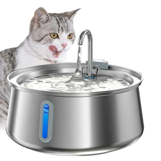 Stainless Steel Cat Water Fountain – 4L Automatic Pet Water Dispenser