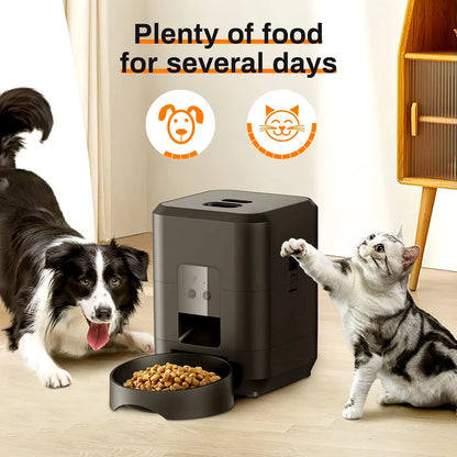 Pawtez Smart Automatic Pet Feeder with Timed Food Dispenser for Cats & Dogs