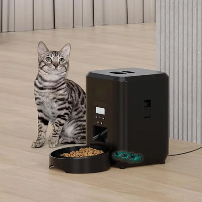 Pawtez Smart Automatic Pet Feeder with Timed Food Dispenser for Cats & Dogs