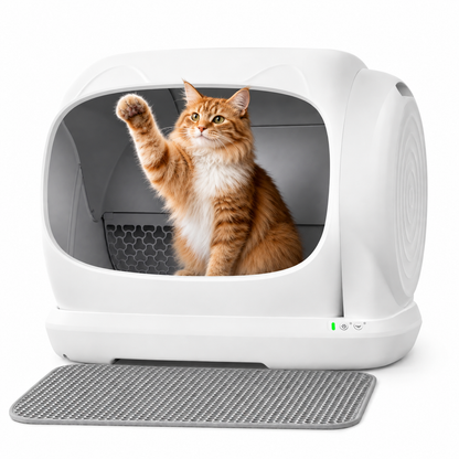 Pawlix Smart Low-Entry Automatic Cat Litter Box – Self-Cleaning Pet Toilet with Wi-Fi App Control Multi-Cat Tracking and Litter Mat