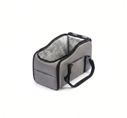 Multi-Functional Console Pet Car Seat – 4-in-1 Travel Carrier Bag and Backpack with Mesh Sunroof for Small Dogs and Cats