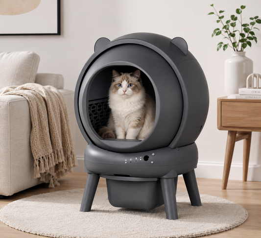Pawpex Smart Automatic Cat Litter Box – Self-Cleaning Pet Toilet with Wi-Fi App Control Multi-Sensor Safety and Bottom Waste Bin