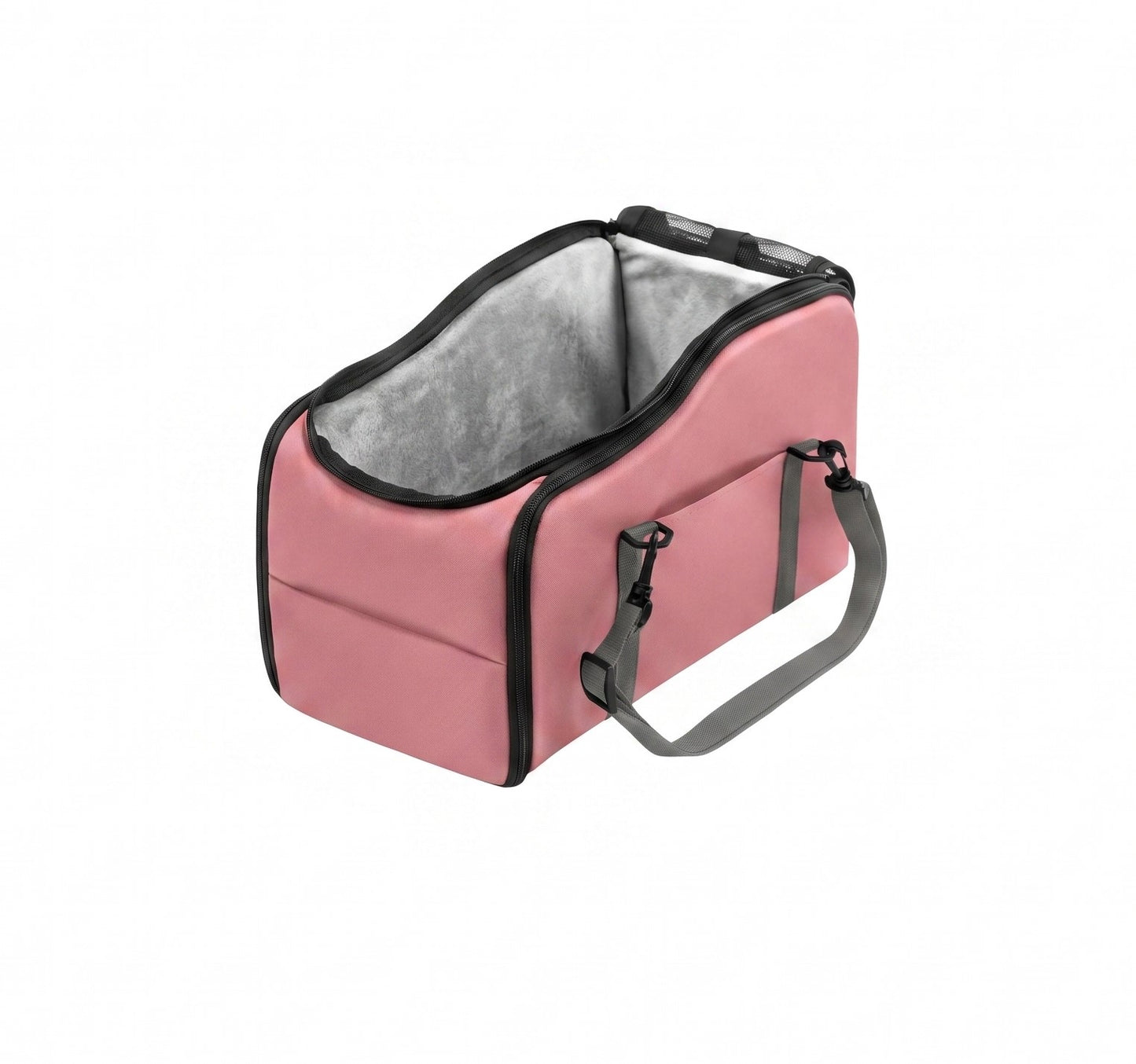 Multi-Functional Console Pet Car Seat – 4-in-1 Travel Carrier Bag and Backpack with Mesh Sunroof for Small Dogs and Cats