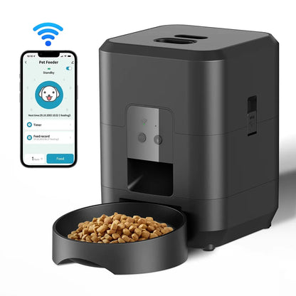 Pawtez Smart Automatic Pet Feeder with Timed Food Dispenser for Cats & Dogs