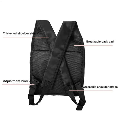 Hands-Free Breathable Pet Carrier Backpack – Adjustable Front Chest Pack for Cycling and Outdoor Travel